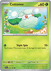 Cottonee Temporal Forces Card List