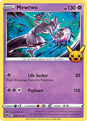 Mewtwo Trick or Trade Pokemon Card