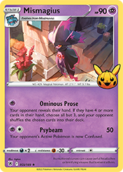 Mismagius Trick or Trade Card List