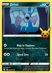 Zubat Trick or Trade Card List