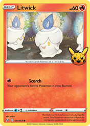 Litwick Trick or Trade Pokemon Card