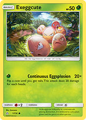 Exeggcute Ultra Prism Pokemon Card