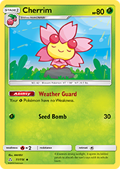 Cherrim Ultra Prism Pokemon Card