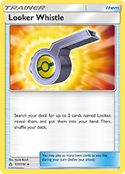 Looker Whistle Ultra Prism Pokemon Card