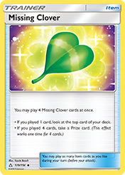 Missing Clover Ultra Prism Pokemon Card