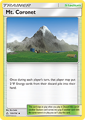 Mt. Coronet Ultra Prism Pokemon Card