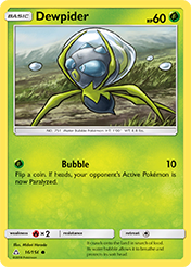 Dewpider Ultra Prism Pokemon Card