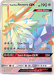 Dusk Mane Necrozma-GX Ultra Prism Pokemon Card