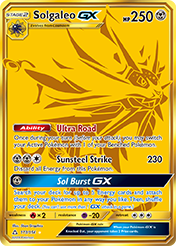 Solgaleo-GX Ultra Prism Pokemon Card