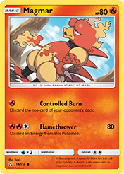 Magmar Ultra Prism Pokemon Card