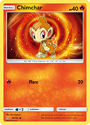 Chimchar Ultra Prism Pokemon Card