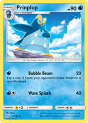 Prinplup Ultra Prism Pokemon Card