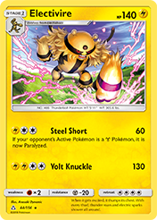 Electivire Ultra Prism Pokemon Card