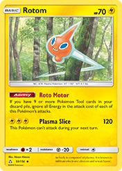 Rotom Ultra Prism Pokemon Card