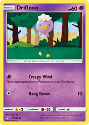 Drifloon Ultra Prism Pokemon Card