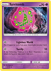 Spiritomb Ultra Prism Pokemon Card