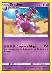 Drapion Ultra Prism Pokemon Card