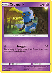 Croagunk Ultra Prism Pokemon Card
