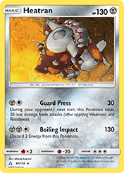Heatran Ultra Prism Pokemon Card