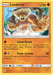 Landorus Unbroken Bonds Pokemon Card