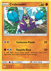 Crabrawler Unbroken Bonds Pokemon Card
