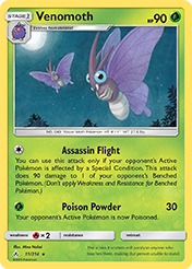 Venomoth Unbroken Bonds Card List