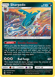 Sharpedo Unbroken Bonds Pokemon Card