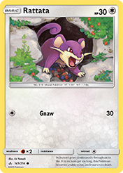 Rattata Unbroken Bonds Pokemon Card