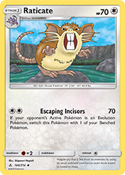 Raticate Unbroken Bonds Pokemon Card