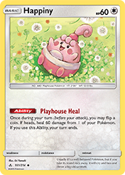 Happiny Unbroken Bonds Pokemon Card
