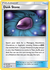 Dusk Stone Unbroken Bonds Pokemon Card