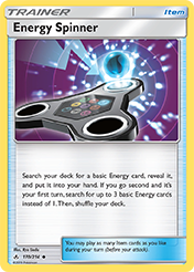 Energy Spinner Unbroken Bonds Pokemon Card