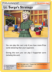 Lt. Surge's Strategy Unbroken Bonds Pokemon Card
