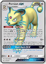 Persian-GX Unbroken Bonds Pokemon Card