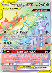 Pheromosa & Buzzwole-GX Unbroken Bonds Pokemon Card