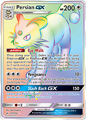 Persian-GX Unbroken Bonds Pokemon Card