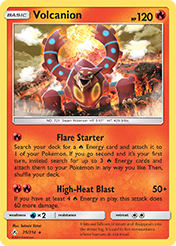 Volcanion Unbroken Bonds Pokemon Card