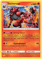Incineroar Unbroken Bonds Pokemon Card
