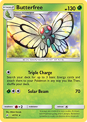 Butterfree Unbroken Bonds Pokemon Card
