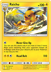 Raichu Unbroken Bonds Pokemon Card