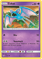 Zubat Unbroken Bonds Pokemon Card