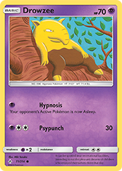 Drowzee Unbroken Bonds Pokemon Card