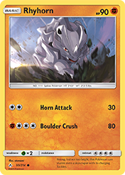 Rhyhorn Unbroken Bonds Pokemon Card