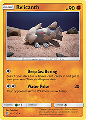 Relicanth Unified Minds Pokemon Card