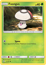 Foongus Unified Minds Pokemon Card