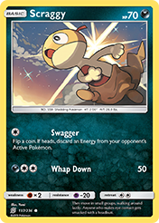 Scraggy Unified Minds Pokemon Card