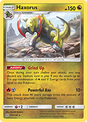 Haxorus Unified Minds Pokemon Card