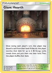 Giant Hearth Unified Minds Pokemon Card