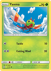Yanma Unified Minds Pokemon Card