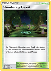 Slumbering Forest Unified Minds Pokemon Card